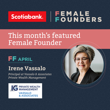 April's Female Founder is Irene Vassalo